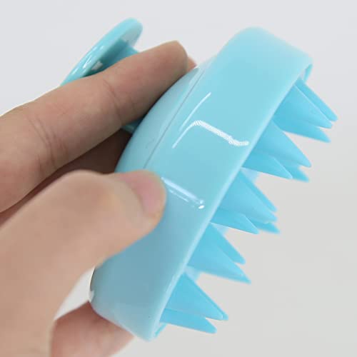 BTWTRY Light Green Hair Shampoo Brush Scalp Care Hair Brush with Soft Silicone Care Scalp Massager for The Scalp Exfoliate and Deep Scalp Cleansing (Light Green) - color: Light Green
