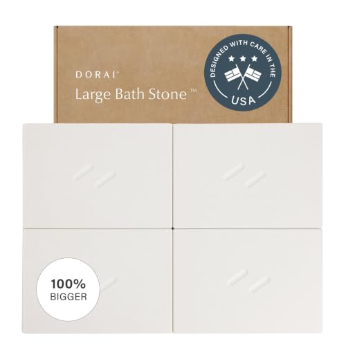 Dorai Home Stone Bath Mat for Bathroom | Quick-Drying Diatomaceous Earth Shower Mat, Non-Slip Natural Stone Modern Bathroom Rugs, Customizable Design | Sandstone, Large - 32.1" x 22.8" x 0.6" - color: Sandstone