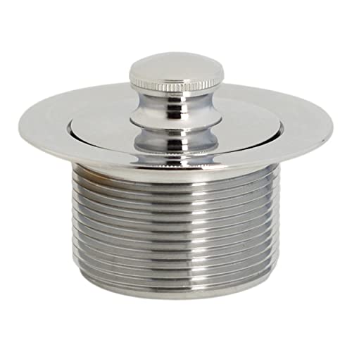 Westbrass Pull & Drain Sch. 40 PVC Bath Waste with One-Hole Top Elbow, Polished Nickel, D49721-05 - color: Polished Nickel, size: 1 Pack