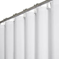 BTTN Extra Long Shower Curtain 72x96 inches, Tall Linen Textured Heavy Duty Fabric Shower Curtain Set with 12 Plastic Hooks, Large Classic Hotel Polyester Cloth Shower Curtains for Bathroom, White - color: White, size: 72"W x 96"L (Pack of 1)