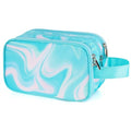 Teal Toiletry Bag for Girls, Travel Toiletry Bag for Teen Girls Cosmetic Bag Makeup Bag Waterproof Hanging Wash Bag Kids Toiletries, Green - color: Fluids-Teal