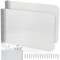 Therwen 2 Pcs Stainless Steel Side Splash Guard for Sink 26 x 12 Inch Wall Mount Guard with Screws Commercial Restaurant Hand Sink and Compartment Prep Sink Kitchen Sink Splash Protector Supply - size: 26 x 12 Inch