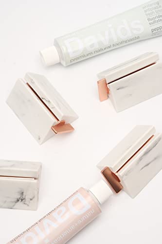 Toothpaste Squeezer Roller, Toothpaste Stand (Marble Stone) - Toothpaste Tube Wringer Seat Holder Stand, Simple and Modern Bathroom