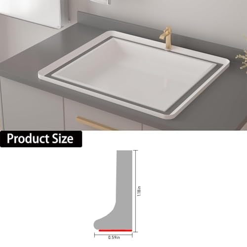 Shower Threshold Water Dam Barrier, Self Adhesive Silicone Waterproof Barrier Bathroom and Kitchen Shower Water Guard for Dry and Wet Separation Caulk Seal Strip Edge Trim (78Inch, White) - color: White, style: 78Inch