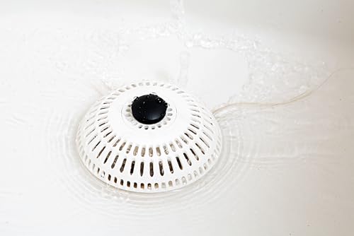 ShowerShroom Stealth Shower Hair Drain Catcher - Hair Stopper for Shower Drain, Bathtub, and Bathroom Sink, Will Not Impede Water Flow, Bathtub Hair Catcher for Drain with No Installation Required