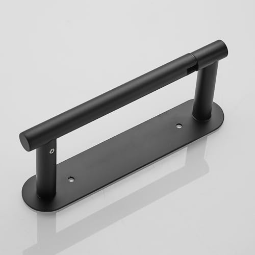 Movable Toilet Paper Holder Black Roll Holder, Paper Towel Holder - color: Black