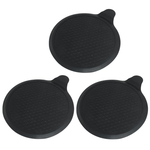 5.9" Shower Drain Plug, Rubber Drain Cover, Black Bathtub Drain Plug, Bathtub Drain Cover, Bathroom Sink Drain Cover, Kitchen Sink Drain Stopper (3 Pack) - color: Black