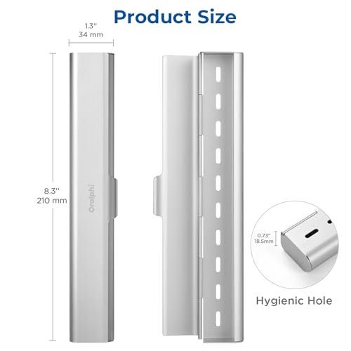 Aluminum Toothbrush Travel Case, Portable Travel Toothbrush Holder, Durable Manual Toothbrush Box Container for Traveling, Bathroom, Camping, Business Trip-1Pack Silver - color: Silver, size: 1 Pack (Standard)