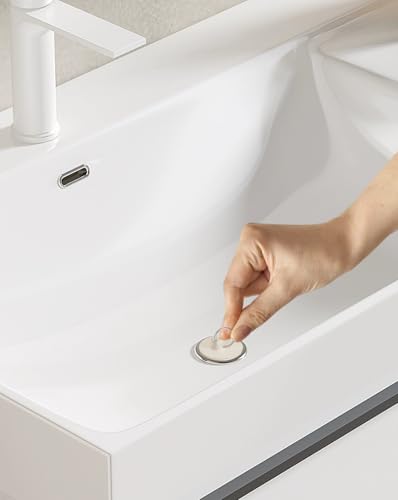 Rubber Drain Stopper Fits 1-1/2" to 1-5/8” Opening, Bathroom Bath Tub Drain Plug with Sturdy Hanging Ring, Set of 2