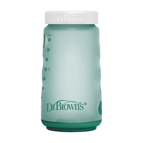 Dr. Brown's Silicone Baby Bottle Storage/Travel Caps, Secure Leakproof Lids, Fits 9 oz/270 mL and 5 oz/150 mL Silicone Bottles, BPA-Free, 2-Pack