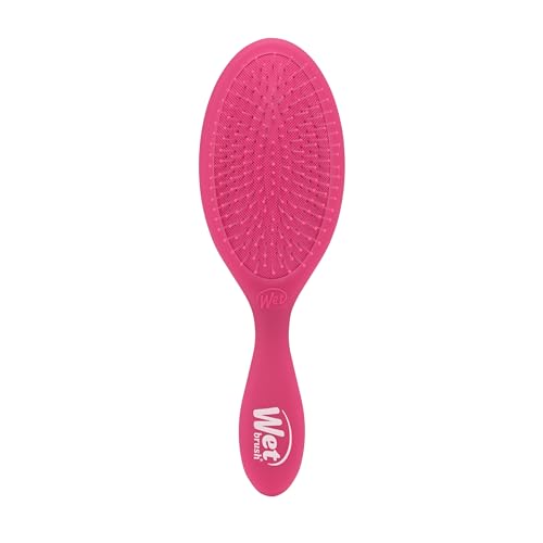 Wet Brush Original Detangler Hair Brush, Pink Frost - Ultra-Soft IntelliFlex Bristles - Detangling Brush Glides Through Tangles For All Hair Types (Wet Dry & Damaged Hair) - Women & Men - color: Pink Frost, size: 1 Count (Pack of 1)