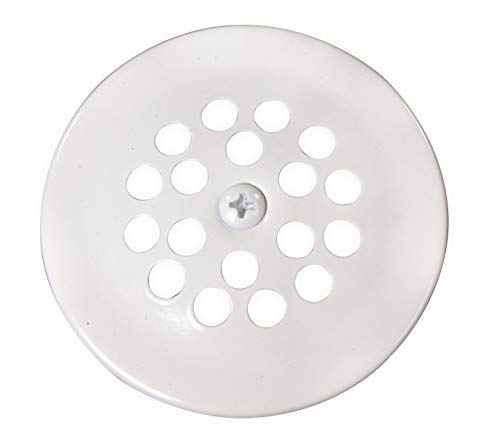 Westbrass D327-50 Beehive Tub Grid Strainer with Screw, Powder Coat White - color: Powder Coat White