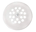 Westbrass D327-50 Beehive Tub Grid Strainer with Screw, Powder Coat White - color: Powder Coat White