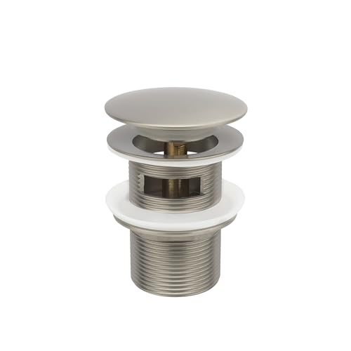 Freestanding Bathtub Drain Pop-up Stopper - Suitable for Most Bathtubs, Compatible With Rough-in Kit (Brushed Nickel Finish) - color: Brushed Nickel Finish