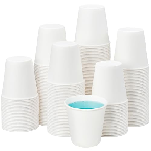 RACETOP 300 Pack Paper Cups 3 oz, Bathroom Cups 3 oz, Disposable Bathroom Paper Cups, Small Mouthwash Cups, Ideal for Party, Travel, Events, Picnic, BBQ - color: White, size: 3 fl oz