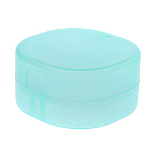 Portable Soap Box Container Round Leak Resistant Sponge for Case Travel Bathroom Soap Dish Shower Bar Soap Draining Tray Drain Holder Cover Bathroom Sink Ceramic Mount Marble Set Cup