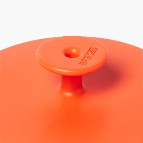 Boie USA Body Scrubber with Handle - Hygienic, Exfoliating Loofah Alternative - Feels Like Silicone Scrubber Gentle on Sensitive Skin, Hypoallergenic, BPA & Latex-Free, Made in the USA (Orange) - color: Orange