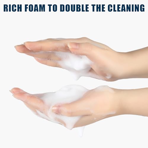 Glass Foaming Hand Soap Dispenser, 10 oz Easy Refill Glass Soap Dispenser, Foam Dispenser with Stainless Steel Pump & Waterproof Labels, Clear Foam Soap Bottle for Bathroom Countertop - color: Brushed Nickel Foam 1pc