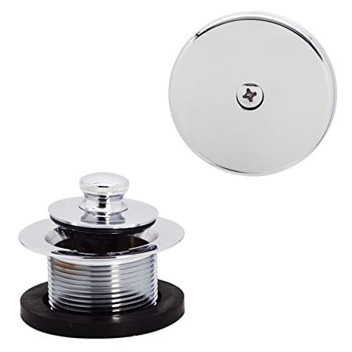 Westbrass Pull & Drain Sch. 40 PVC Bath Waste with One-Hole Top Elbow, Polished Chrome, D49721-26 - color: Polished Chrome, size: 1 Pack