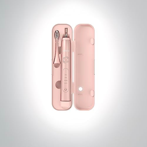 ORDO Sonic+ Toothbrush Travel Case, portable USB Charging, Rose Gold | Sonic toothbrush holder, durable design, secure magnetic closure, travel friendly, toothbrush not included - color: Rose Gold