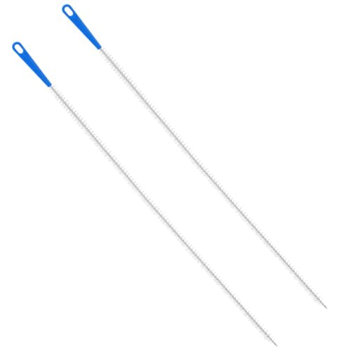 2pcs Sink Drain Cleaner Brush, 23.62 Inches Snake Cleaning Flexible Drain Brush, Long Pipe Drains Clog Remover Hair Cleaning Tool for Toilet, Kitchen Sink, Bathroom Tub, Shower, and Sewer