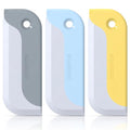 3 Pack Small Squeegees, Squeegee for Shower Glass, Car Window Squeegee, Glass Squeegee. Grey, Yellow, Blue for Home Kitchen, Countertop, Auto Windows, and Bathroom Mirrors