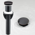 TIORIY Vessel Sink Drain Without Overflow, Plastic Bathroom Pop up Sink Drain Fit for 1 3/4 Inch Vessel Sink, Built-in Anti Clogging Sink Stopper, Oil Rubbed Bronze - color: No Overflow Oil Rubbed Bronze