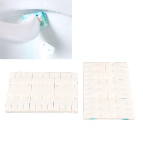 Disposable Toilet Brush Replacement Refills 12 Count Toilet Bowl Scrubber Pads for Easy Cleaning