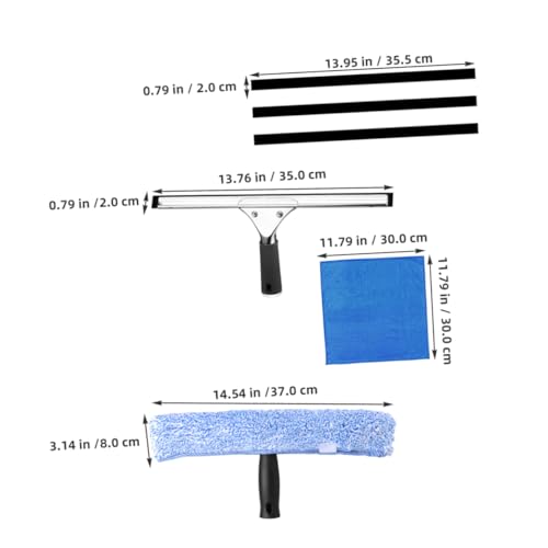 VALICLUD 1 Set Glass Wiper: Window Squeegee and Scrubber for Mirrors Windshields Bathroom Shower Doors - Window Cleaning Tools for Home Office Hotel