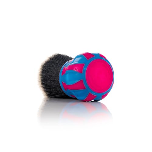 Detail Factory - Curveball XL Synthetic Brush - Ultra Soft Bristles, Comes with Storage Rack, Covers Large Area Inside or Outside Vehicles - Octane Underglow - color: Pink/Blue