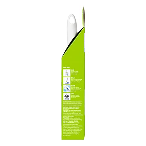 Scotch-Brite Disposable Toilet Scrubber Starter Kit, Disposable Refills with Built-in Bleach Alternative, Includes 1 Handle, Storage Caddy and 5 Refills