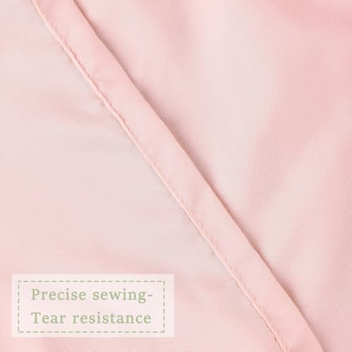 Homechoice Decor Victorian Peach Ruffle Shower Curtain 60"W x 72"L, Ruched Microfiber Vintage Handcrafted Bow Tie, Stall Size Bath Curtain with 10 Buttonholes, Machine Washable and Dry Quickly (LQ-10) - color: Peach Pink, size: 60"W x 72"L (Pack of 1)