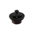 Lift and Turn Bathtub Drain Stopper with ABS Plastic Bushing, Fits in 1-1/2 Inch or 1-3/8 Inch Inner Bathtub Shoe, Easy to Install, Matte Black - color: Matte Black