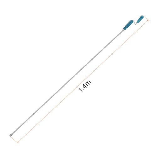 HARFINGTON Drain Augers 5 Ft Stainless Steel Flexible Plumbing Auger Hair Drain Cleaner Tool Toilet Auger Clog Remover Tool for Kitchen Bathroom Shower Sink Toilet Bathtub, Blue - color: Blue, size: 1.4m
