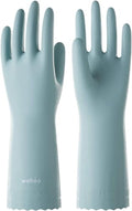 LANON wahoo Skin-Friendly Cleaning Gloves, Dishwashing Kitchen Gloves with Cotton Flocked Liner, Reusable, Non-Slip, Surf Spray, Small - size: Small (Pack of 1)