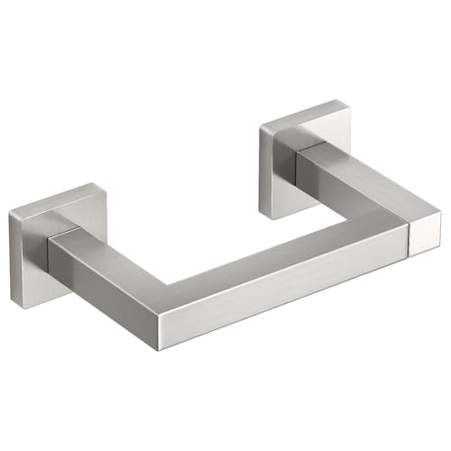 FEILERN Toilet Paper Holder Wall Mounted Post Pivoting Square Tissue Holders Roll Holder Hangers for Bathroom Commercial Toilet Paper Dispenser, Brushed Nickel - color: Brushed Nickel, size: 1 Pack
