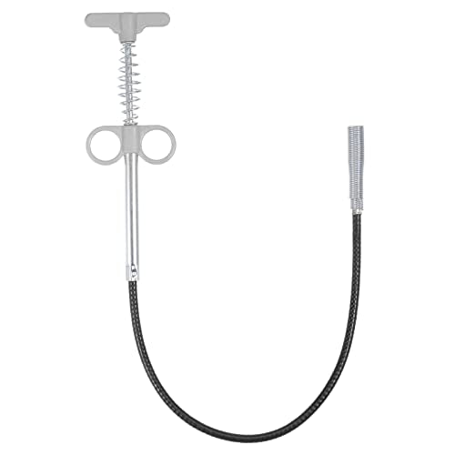 HARFINGTON Flexible Grabber Claw Pick Up Tool 24 Inch 4 Claws Stainless Steel Sewer Cleaning Hook Unclog Sink Sewer Hair Drain Cleaner Tool Sink Unclogger for Toilet Bathtub Sewer Grey - color: Gray, size: 24 Inch