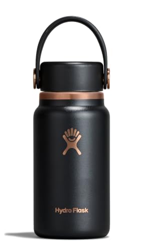 Hydro Flask Micro Bottle - Insulated Mini Leak Proof Flask for Purse or Pocket in 6.7 Oz Black Arc - color: BLACK ARC
