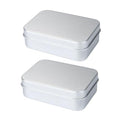 2 Pcs Aluminum Soap Holder, Multi-Purpose Large Capacity Portable Soap Case with Lid Keep Soap Dry, Soap Bar Holder for Bathroom, Camping, Gym, Hiking Traveling