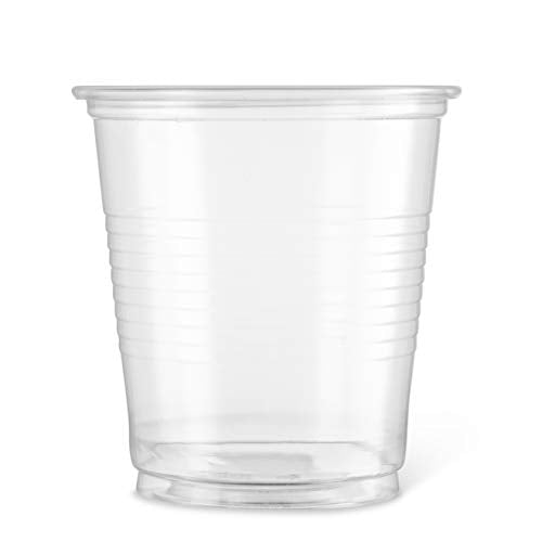 [100 Count] PlastiMade 3 Oz Clear Plastic Disposable Reusable Cups For Drinking, Bathroom, Rinsing, Test, Medication, Party, Home, Office, Water, Juice, Kids. 1 Pack - color: 1 Pack, size: 3 Ounces