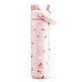 POWCAN 26 oz Insulated Water Bottle with 2-in-1 Straw and Spout Lid, Keep Cold 24H, Leak-Proof, Fits in Car Cup Holder, Stainless Steel Water Bottle for Gift, Home, Trip, Daily Outings (Furry Friends) - color: Furry Friends, size: 26 Ounces