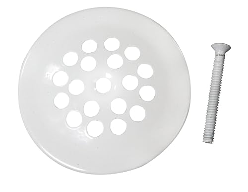 Westbrass D327-50 Beehive Tub Grid Strainer with Screw, Powder Coat White - color: Powder Coat White