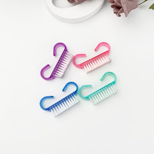 Handle Grip Nail Brush, 24 Pack Small Fingernail Brushes, Hand Scrub Cleaning Brush Kit for Nails and Toes Women Men, Multicolor - color: Pink, Purple, Blue, Green