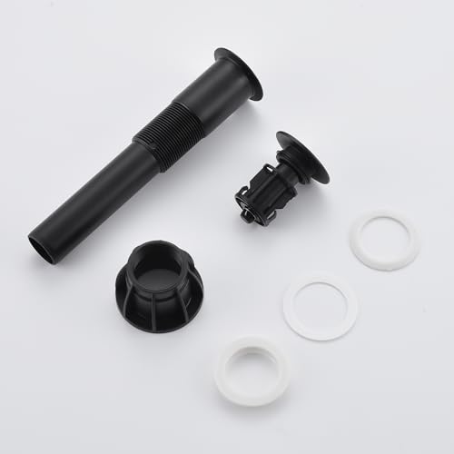 TIORIY Vessel Sink Drain Without Overflow, Plastic Bathroom Pop up Sink Drain Fit for 1 3/4 Inch Vessel Sink, Built-in Anti Clogging Sink Stopper, Oil Rubbed Bronze - color: No Overflow Oil Rubbed Bronze