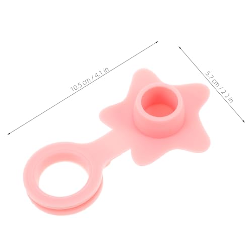 3pcs Silicone Bathtub Drain Stoppers with Star Pattern, General Tub Hair Stopper for 2.9-3cm Basin Hole, Leak-Proof Bath Plug Set for Residential and Commercial Bathrooms