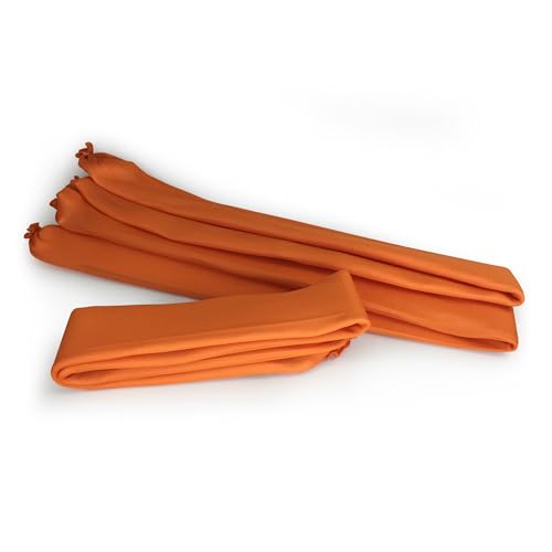 Quick Dam WUB210-2 Water Activated Flood Barrier – 10 ft, 2-Pack, Orange – Indoor Leak Protection, Absorbs 3.1 Gallons Each, Swells to 2.5" High - size: 10ft