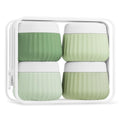 Mrsdry Travel Containers for Toiletries 4 Pack, TSA Approved Travel Size Toiletries, With Clear Bag Leak Proof Silicone Jars, Creams Jars Carrying Small Items - color: Water Green, size: 1 oz