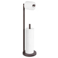 Toilet Paper Holder Stand,Toilet Paper Holder Free Standing,Bronze Toilet Stand Holder for 4 Rolls,Toilet Paper Storage by Bathth - color: Bronze