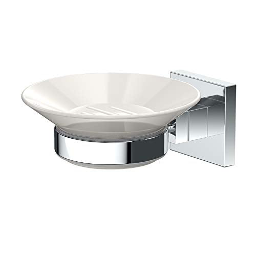 Gatco 1942 Elevate Soap Dish Holder, Chrome - color: Silver, style: Elevate