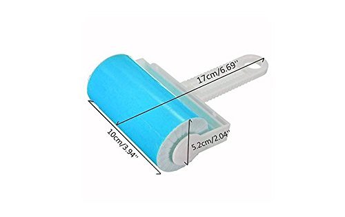 Reusable Lint Roller for Pet Hair – Washable Sticky Picker Set, 2-in-1 Portable & Standard Roller, Eco-Friendly No Refills, Removes Dog & Cat Fur from Clothes, Couch, Car (Blue) | Washable Sticky Picker Set for Pet Hair, Portable, Standard Roller, Eco-Fri